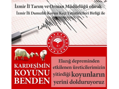 Deprem bölgesine izmir’den büyük destek: “ kardeşimin koyunu benden”
