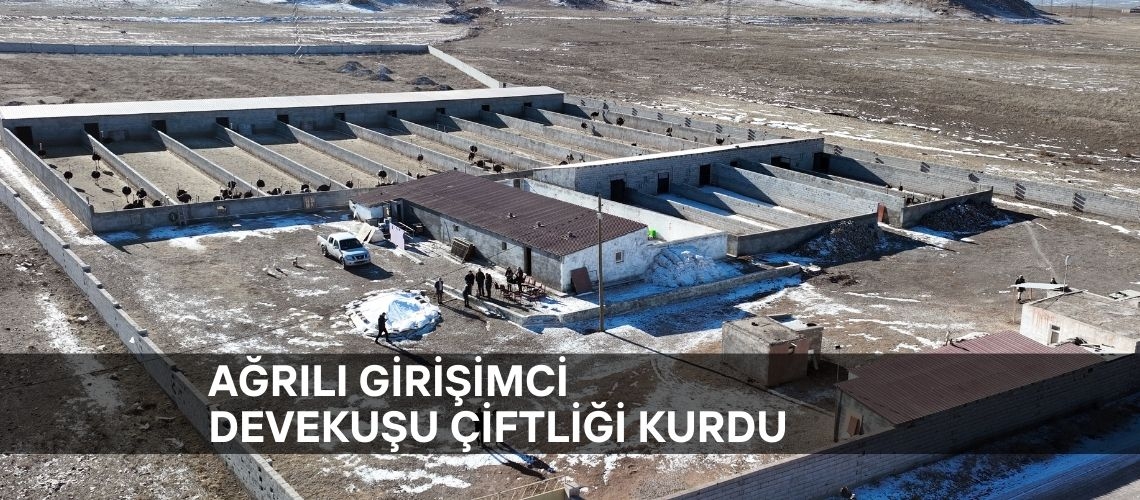 Ağrılı girişimci devekuşu çiftliği kurdu