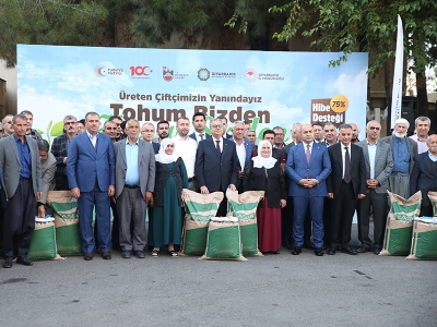 Diyarbakır'da çiftçilere tohum desteği