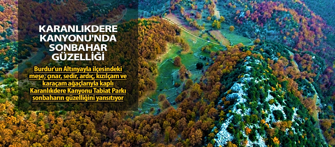 Karanlıkdere Kanyonu'nda sonbahar güzelliği