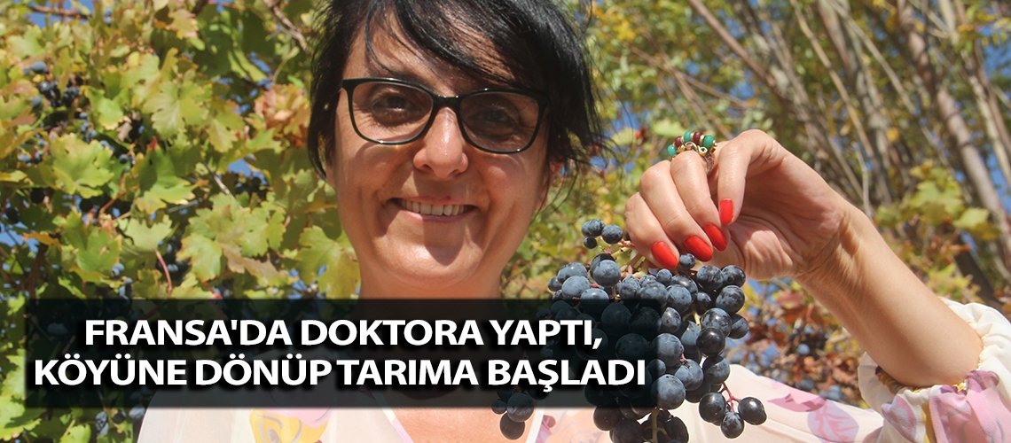 Fransa'da doktora yaptı, köyüne dönüp tarıma başladı