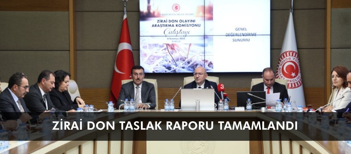 Zirai don taslak raporu tamamlandı