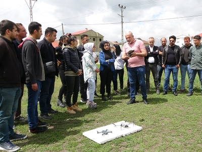 Yüksekova'da zirai zararlılarla mücadelede dron dönemi