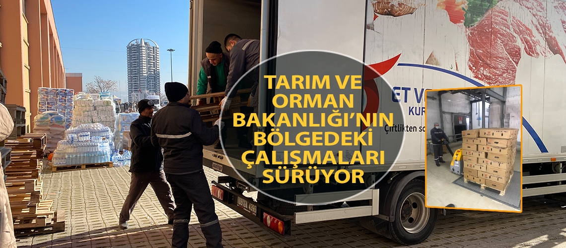 Tarım ve Orman Bakanlığı’nın bölgedeki çalışmaları sürüyor