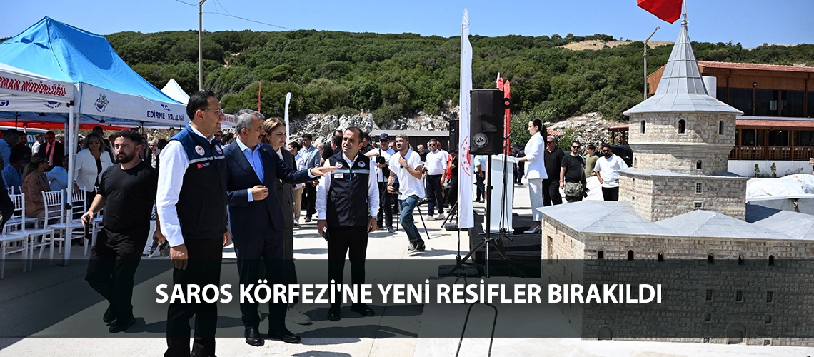 Saros Körfezi'ne yeni resifler bırakıldı
