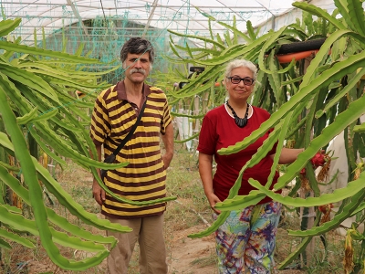 Emekli öğretmen çift tarımda da örnek oluyor
