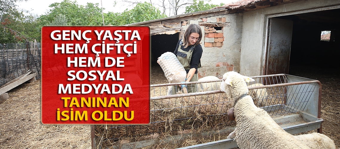 Genç yaşta hem çiftçi hem de sosyal medyada tanınan isim oldu