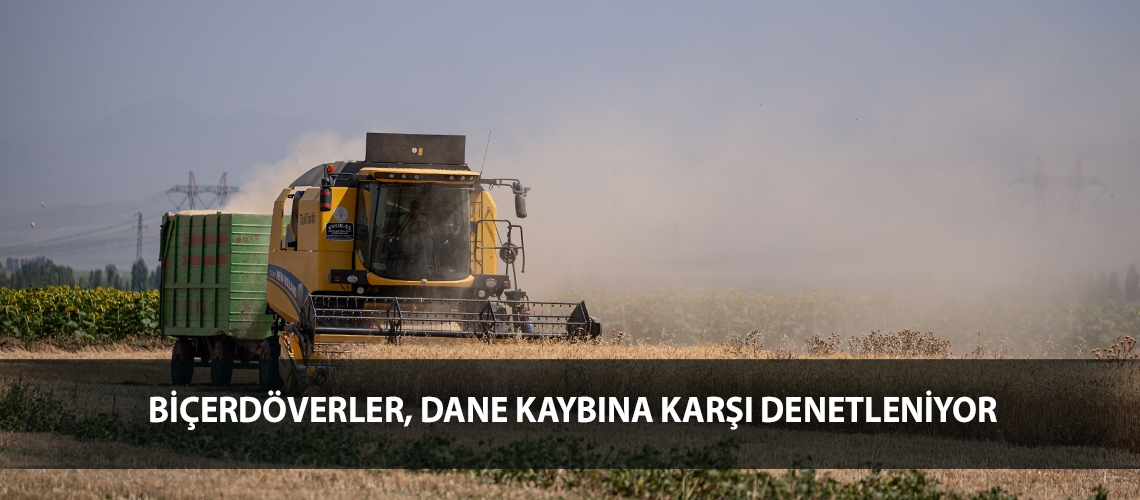Biçerdöverler, dane kaybına karşı denetleniyor