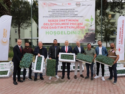 Manisalı üreticilere sebze fidesi desteği