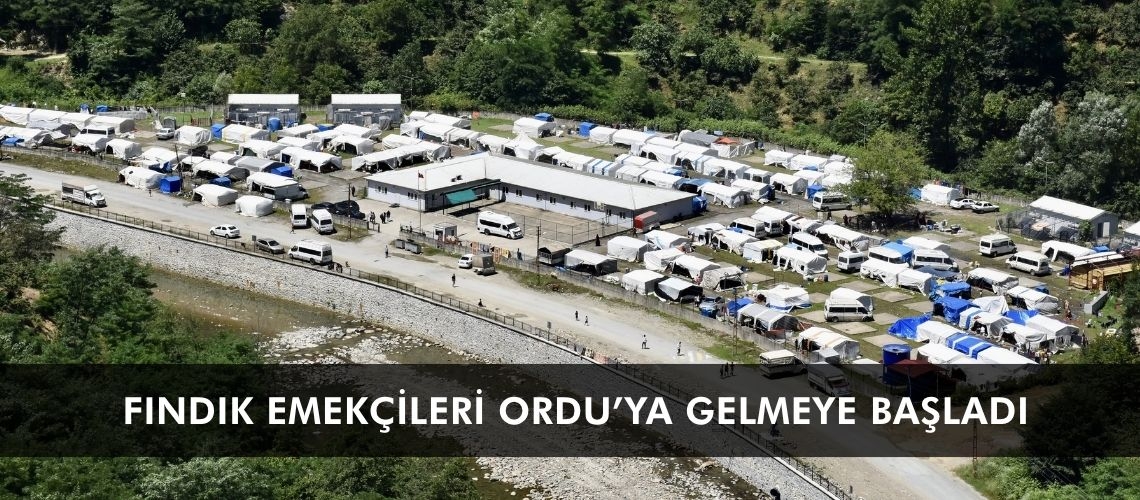 Fındık emekçileri Ordu’ya gelmeye başladı