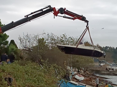 Balıkçı barınaklarında hasar tespit çalışmaları devam ediyor