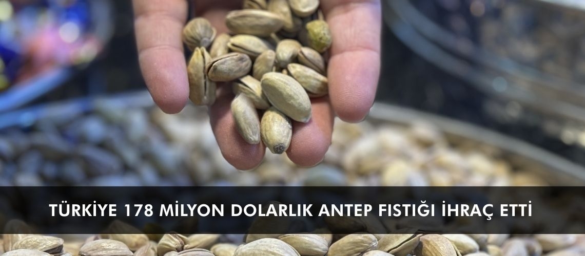 Türkiye 178 milyon dolarlık Antep fıstığı ihraç etti