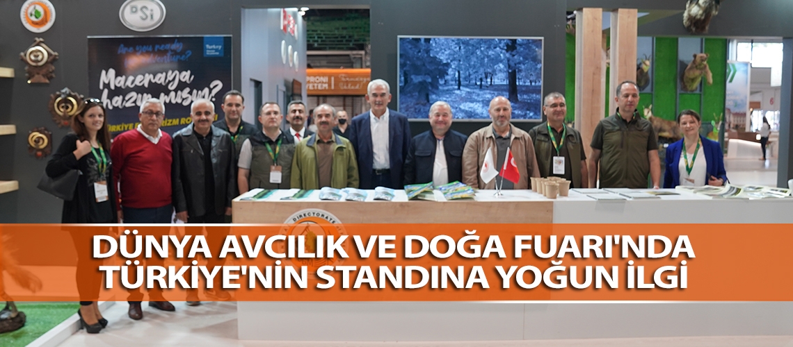 Dünya Avcılık ve Doğa Fuarı'nda Türkiye'nin standına yoğun ilgi