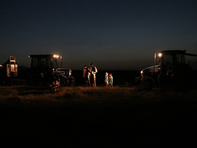 Çiftçilerin gece mesaisi