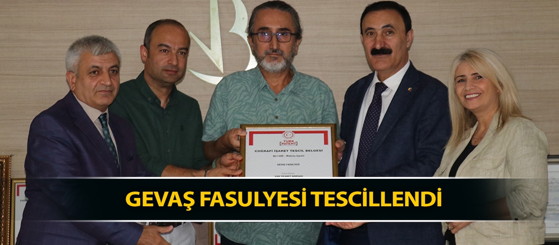 Gevaş fasulyesi tescillendi