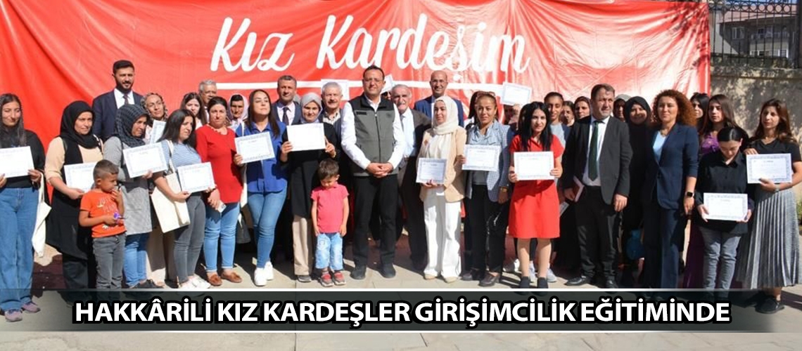 Hakkârili kız kardeşler girişimcilik eğitiminde