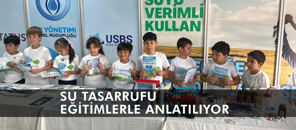Su tasarrufu eğitimlerle anlatılıyor