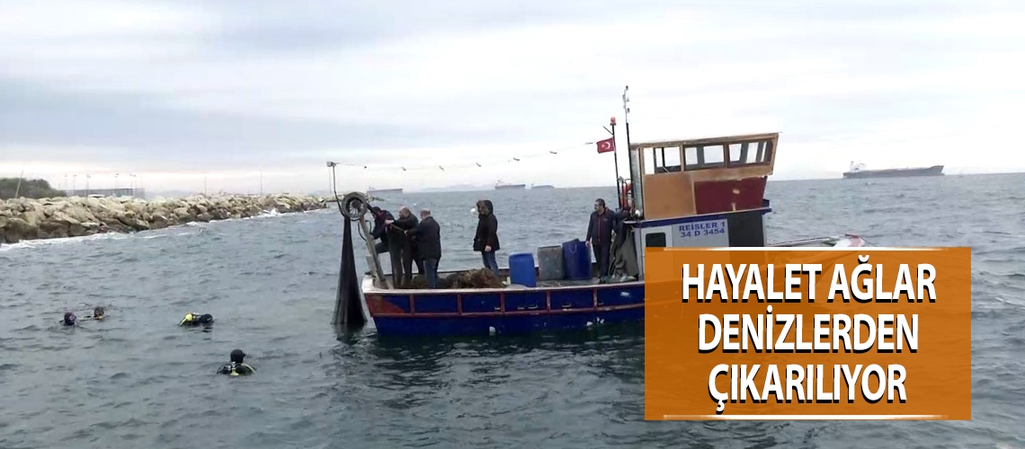 Hayalet ağlar denizlerden çıkarılıyor