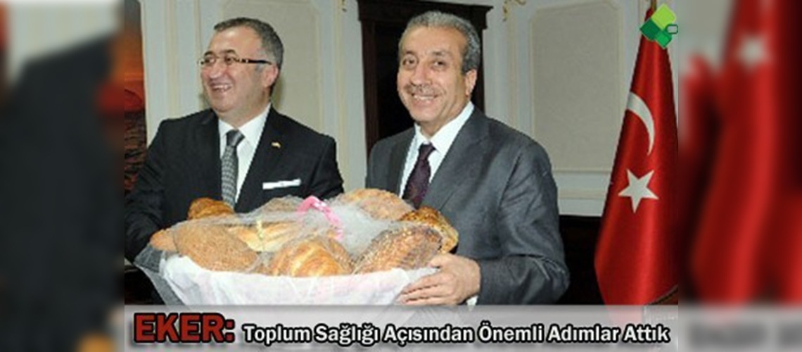 Fırıncılardan Bakan Ekere teşekkür ziyareti