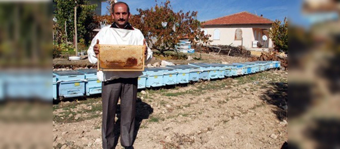 Hasta çocuğu için doğal bal üretti