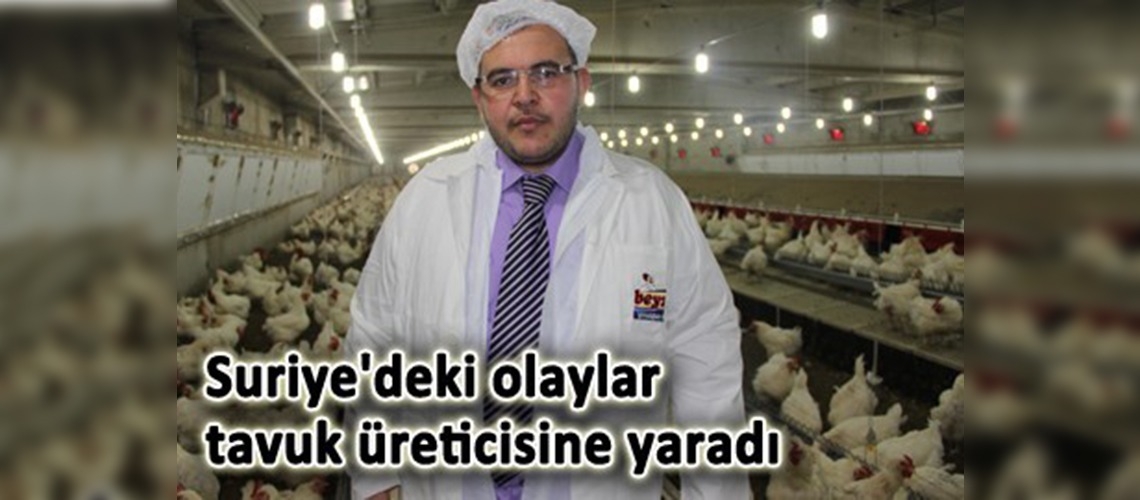 Suriye'deki olaylar tavuk üreticisine yaradı