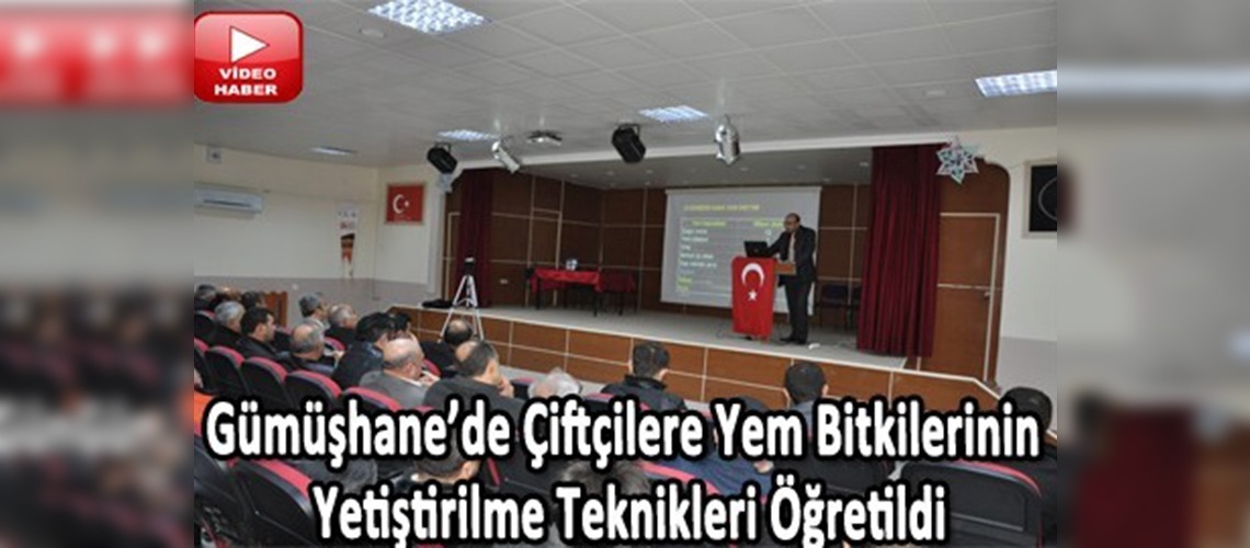 Çiftçiye yem bitkisi yetiştirme eğitimi