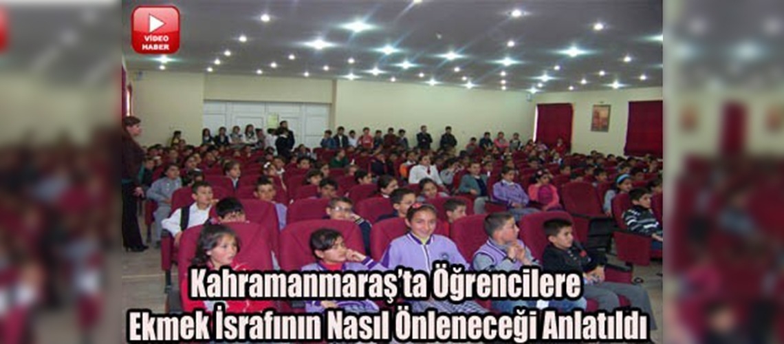 Dersimiz ekmek israfı!