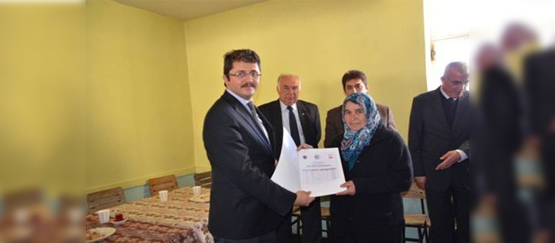 Çiftçilere organik tarım sertifikası dağıtıldı