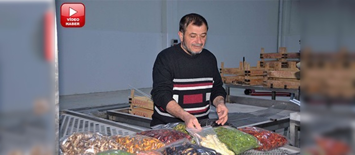 Simavda meyve ve sebzeler jeotermal enerjiyle kurutuluyor