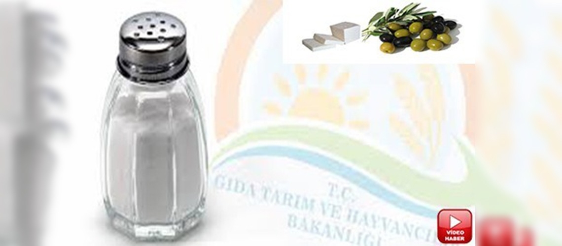 Peynir ve zeytine tuz, meyve suyuna şeker 
