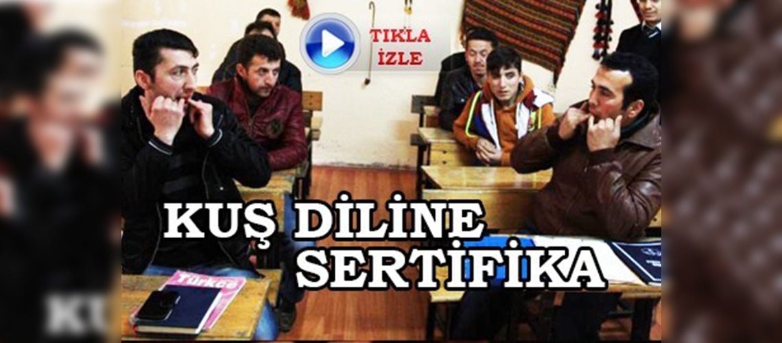 Kuşdili ile haberleşmeye sertifika