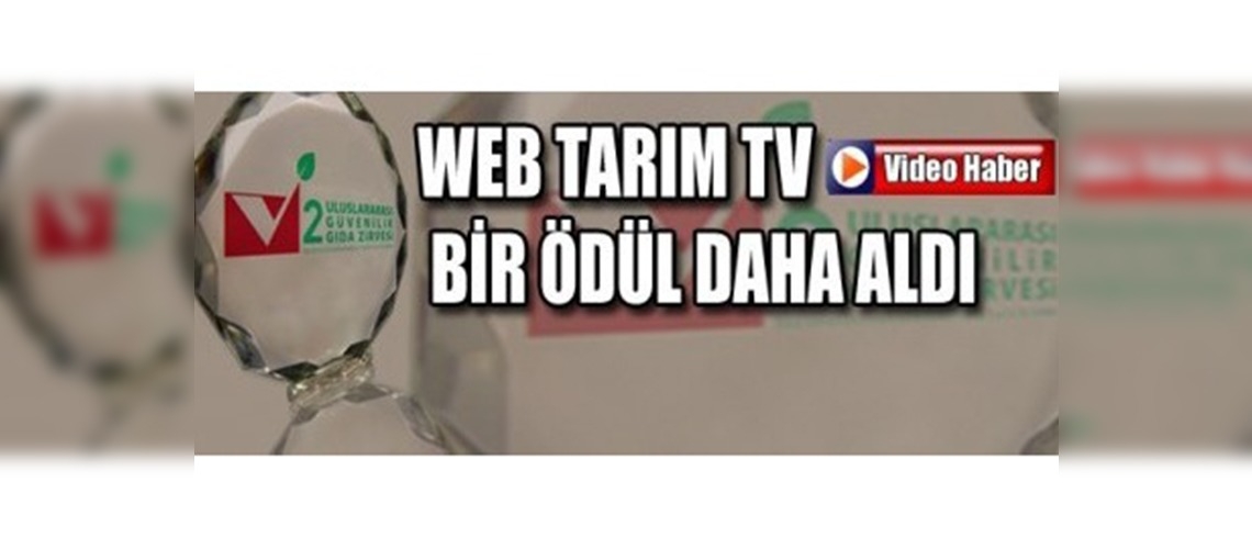 Web Tarım Tv Bir Ödül Daha Aldı