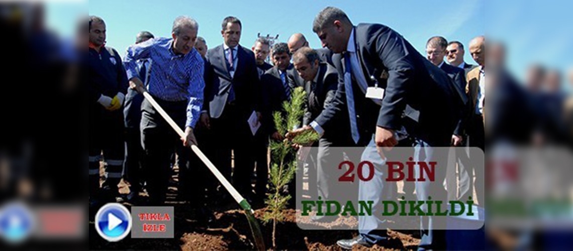 Bakan Eker Diyarbakırda fidan dikti