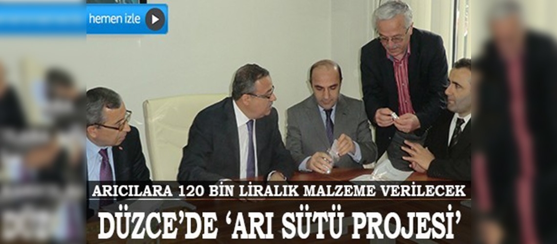 Düzcede Arı Sütü Projesi uygulanıyor