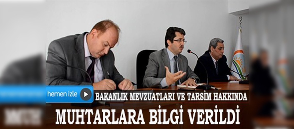 Denizlide muhtarlarla tanışma toplantısı yapıldı