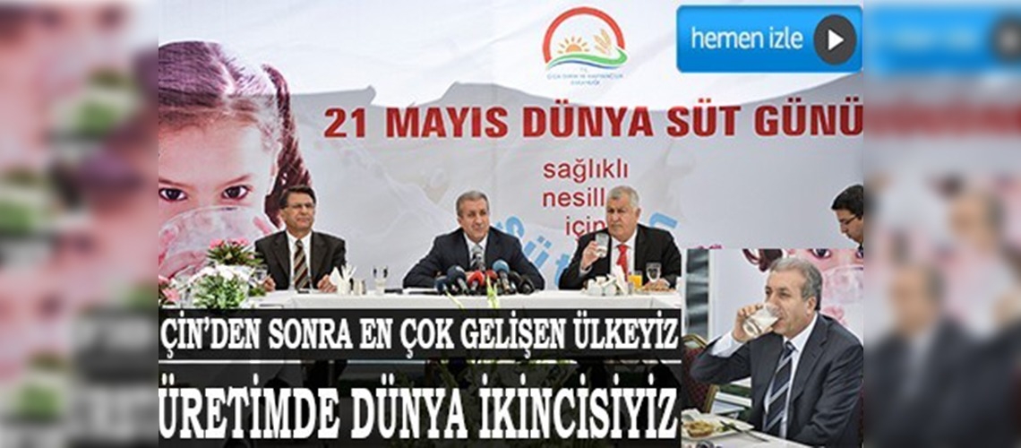 Türkiye süt üretiminde dünya ikincisi