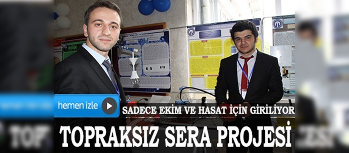 Trabzonda topraksız sera projesi