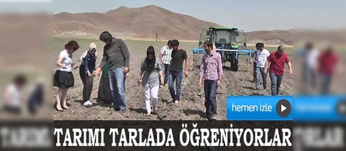 Tarımı tarlada öğreniyorlar