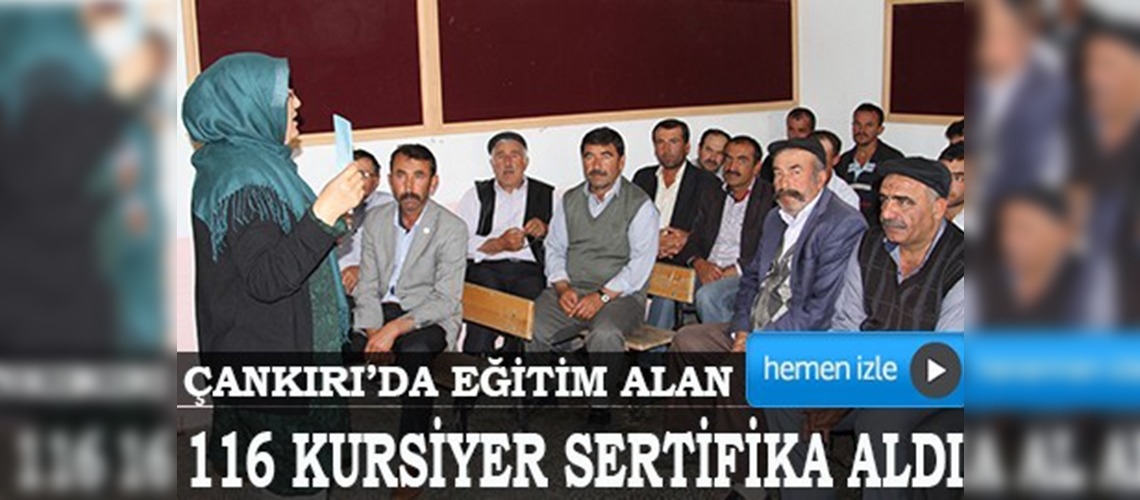 Çankırıda 116 sertifikalı çoban 