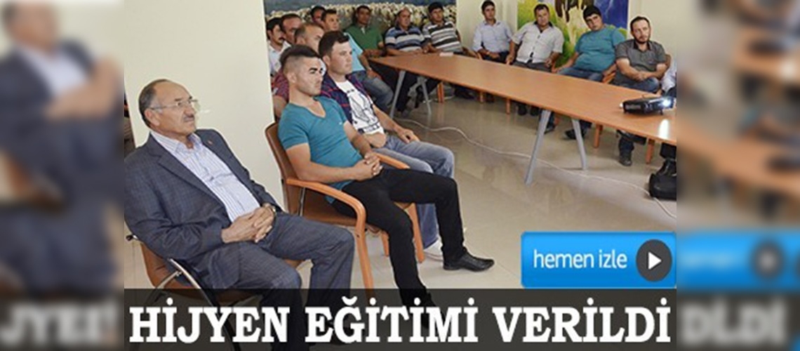 Süt toplama merkezi personeline hijyen eğitimi