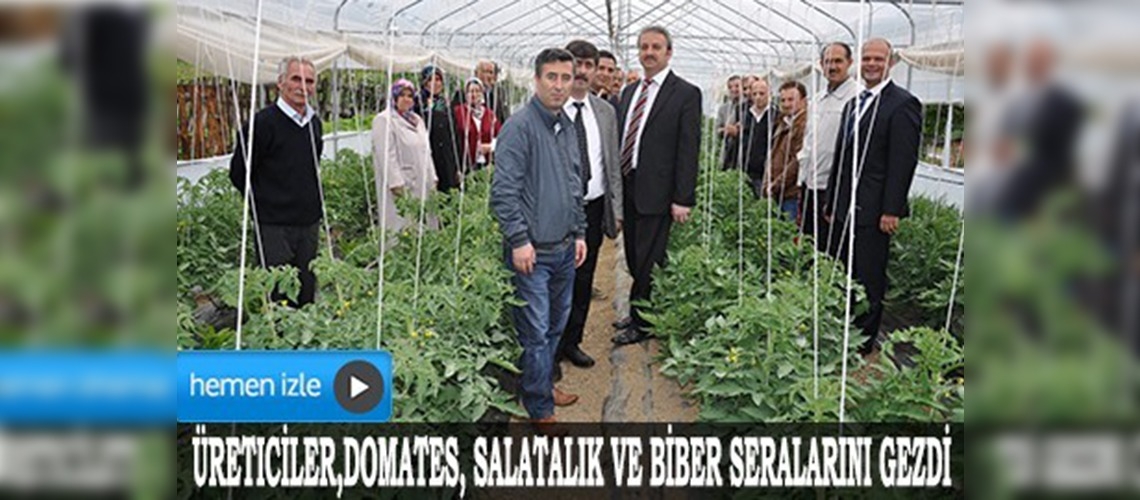 Gümüşhanede sera teknik gezisi