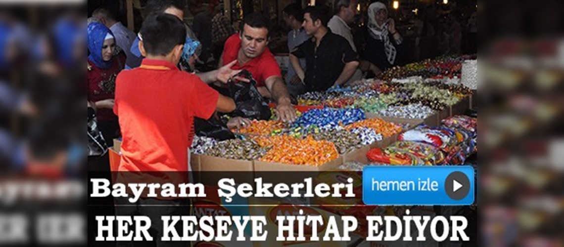 Bayram şekerleri tezgâhları süslemeye başladı