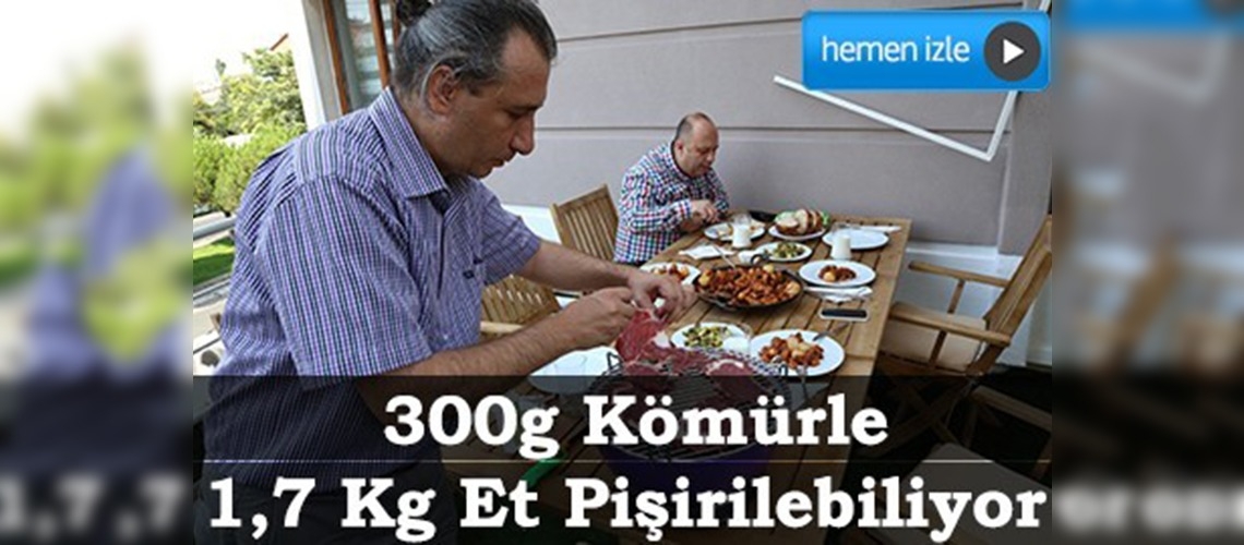 Dumansız kömürlü mangal icat etti 