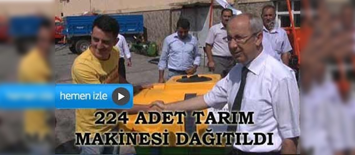 Iğdırda çiftçiye makine yardımı 