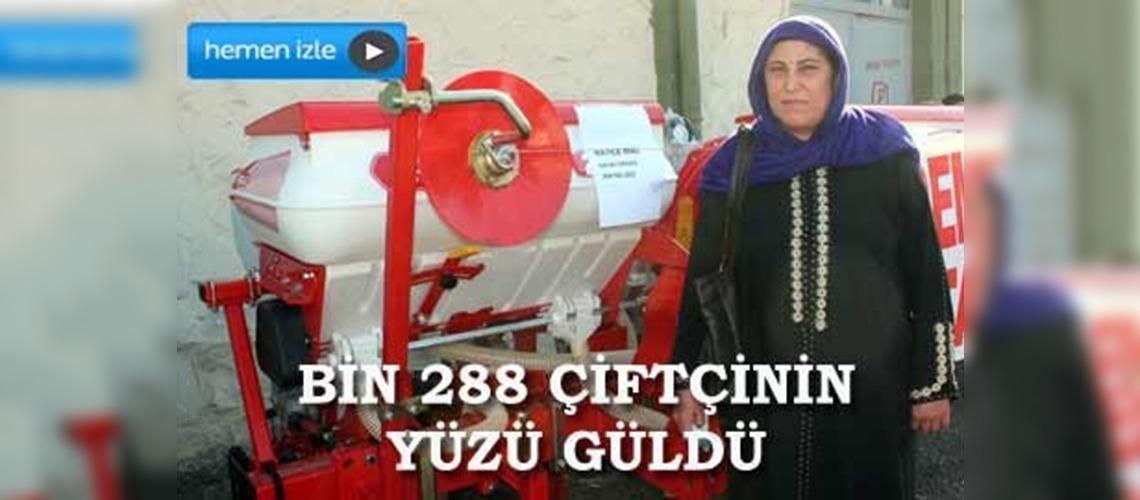 Şanlıurfalı çiftçilere ekipman desteği