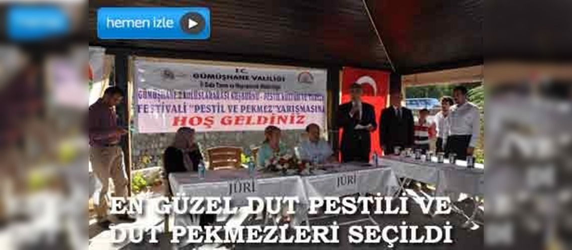 Gümüşhanede Dut Pestili ve Pekmezi Yarışması