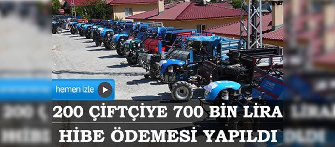 Tuncelili üreticiler makine ve ekipmana kavuştu