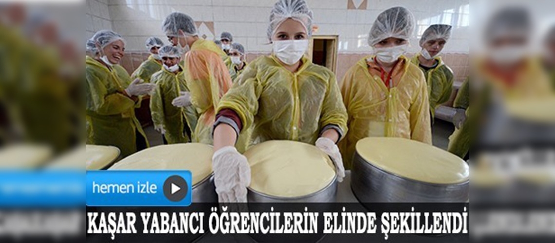 Kars kaşarı yabancı öğrencilere tanıtıldı
