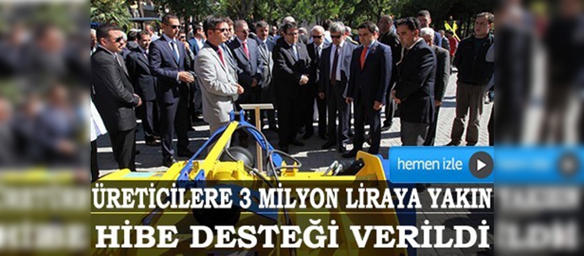 Çanakkalede makine ve ekipman dağıtıldı