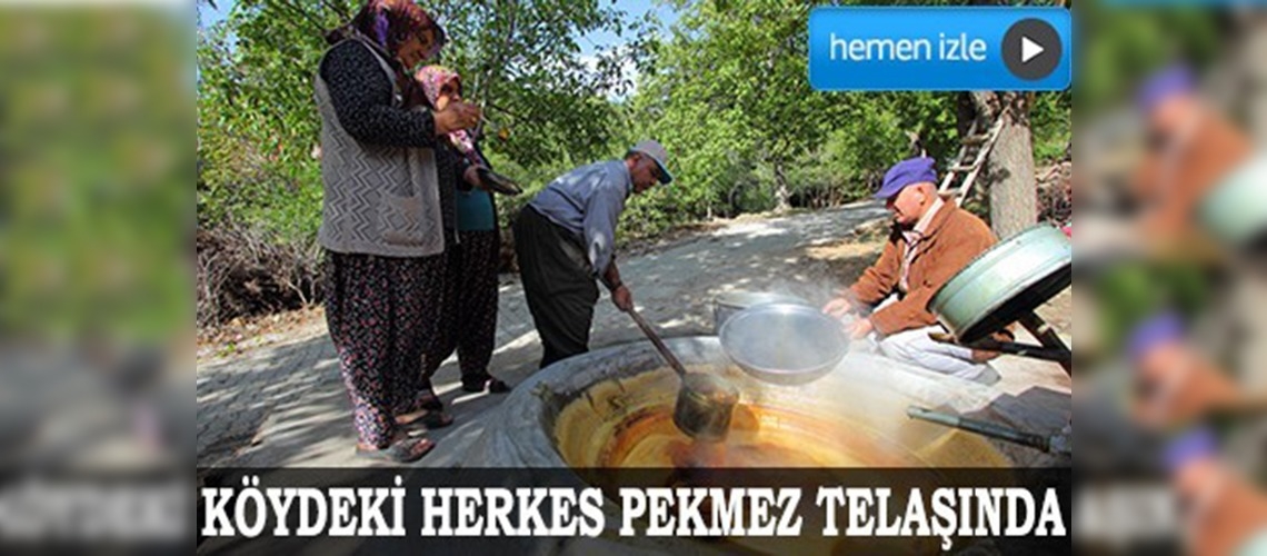 30 yıldır pekmez için masere kuruluyor